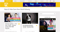 Desktop Screenshot of musicgamenews.com